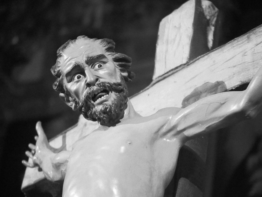 Gestas de La Lanzada del escultor zamorano Ramón Álvarez Prieto en la exposición Espejo del alma, Palacio de la Encarnación, Zamora. Fotografía de Luis Miguel Fernández.